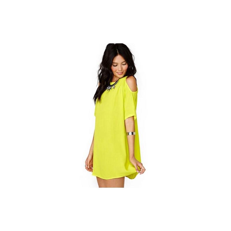 No Ip Included Polyester Short Sleeve Off Shoulder Dress For Casual Summer Wear