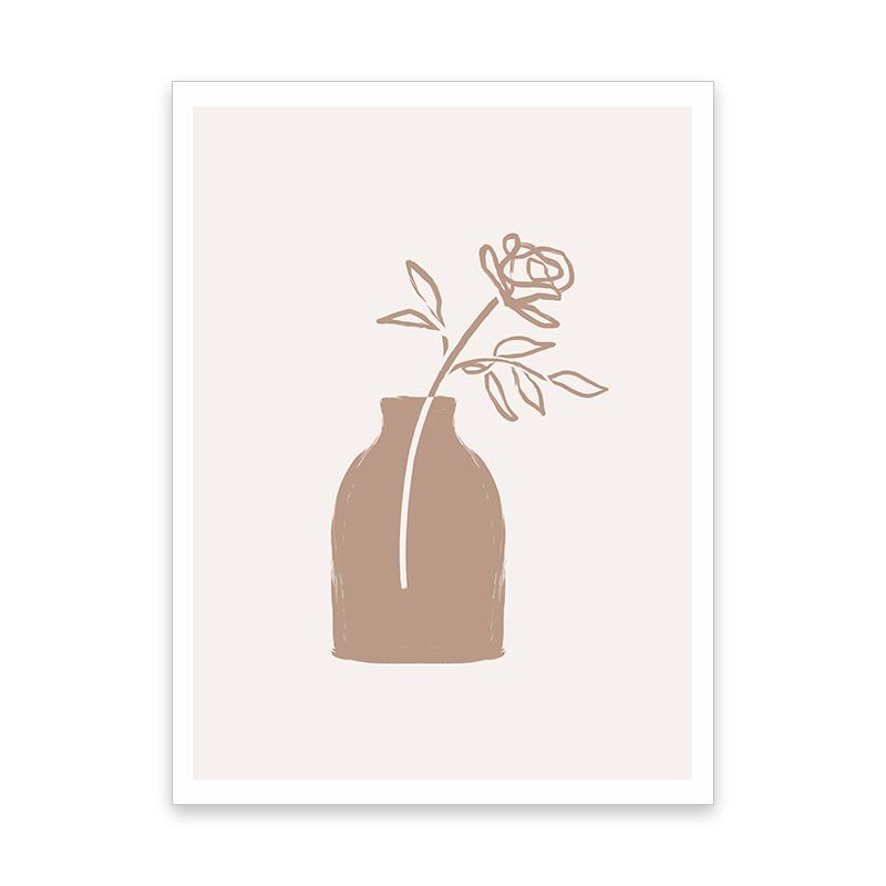 Boho Abstract Line Botanical Leaves Simplicity Posters Canvas Painting Wall Art Print Pictures Living Room Interior Home Decor