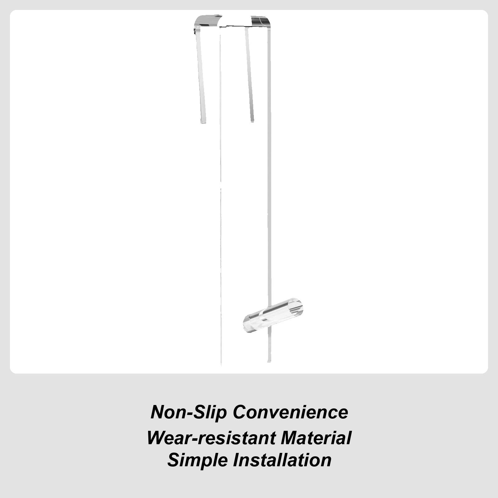 Transparent Acrylic Bathroom Hooks Punch Free Shower Screen Single Hook Bedroom Coat Hook Anti-Slip Acrylic Bathroom Hooks CN