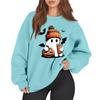Women's Casual Fashion Long Sleeve Printed Round Neck Sweatshirt Top
