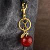 1Pc Gifts For Girls  Apple Keychain Backpack Charm Women Bag Accessories Exquisite Car Keyring  Luxury Jewelry