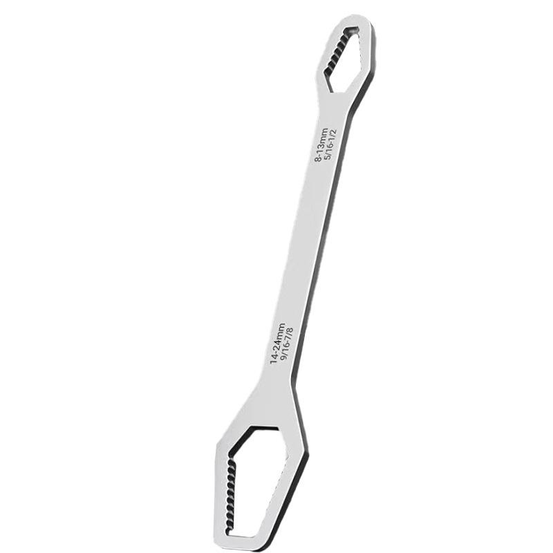 Multifunctional Self-Tightening Double-Ended Universal Wrench
