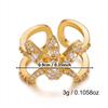 Exquisite Shiny Zircon Nail Ring for Women Romantic Geometric Flower NailCap Ring Charms Hip-Hop Punk Party Stackable Jewelry