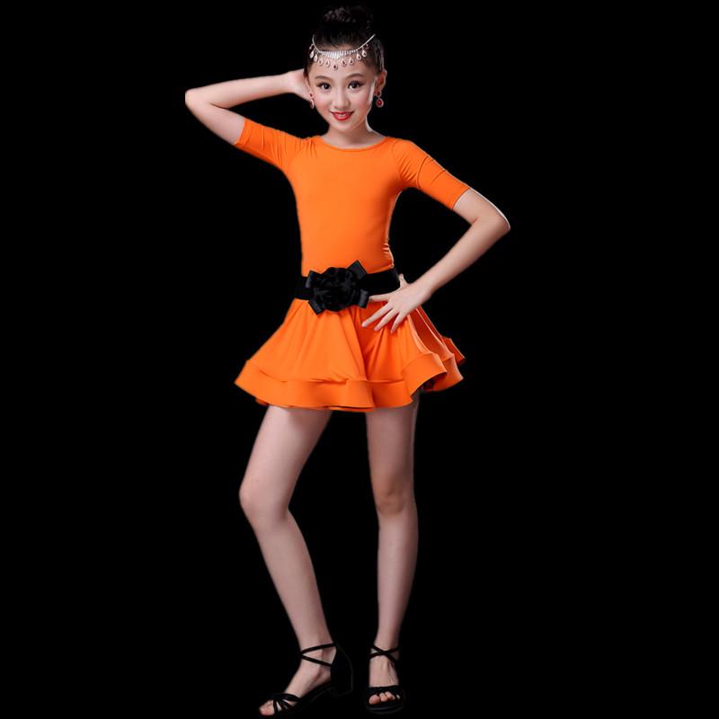 Girls' Tassel Latin Dance Dress - Kids Practice & Performance Summer Costume