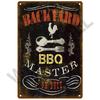 BBQ Zone Metal Sign Vintage Tin Sign Dad`s BBQ Yard Outdoor Party Decoration Plate Retro Barbecue Rules Slogan Decor Accessories