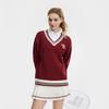 Fila Tennis Fashion Minimalist Classic Retro Sports College Style Casual Versatile Comfortable Knitted Loose Sweater Unisex Sweater A11U613401FRD