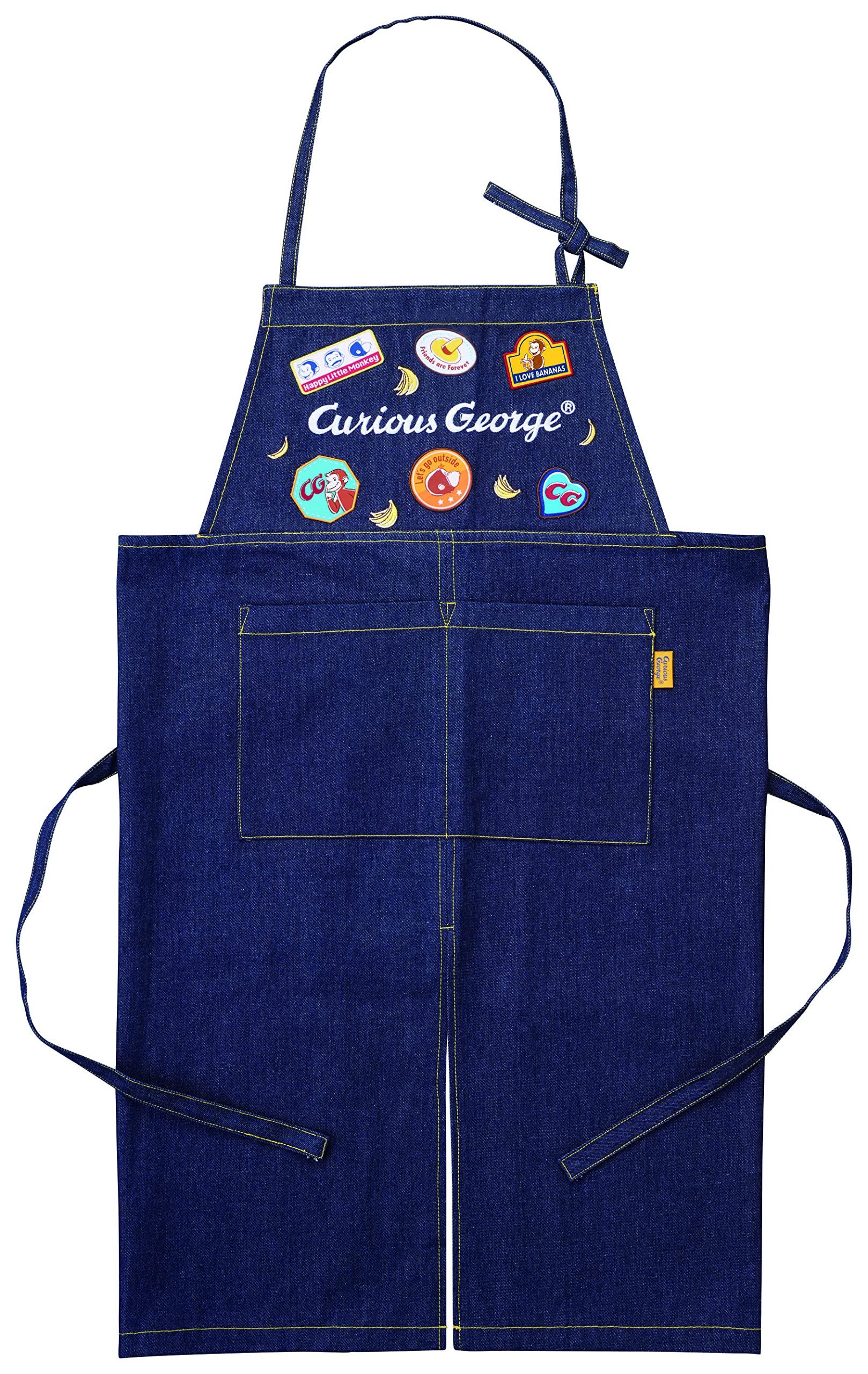 

Marushin Apron for featuring the Curious George Approximately 90cm H x 95cm Perfect for Nursery and as a Gift for Day or Product 4765019300 H-Shaped
