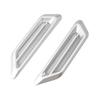 Uniwersalna 2 szt. Chrome Car SUV Air Flow Fender Side Vent Naklejka dekoracyjna