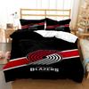 Copripiumino Hockey su Ghiaccio Cartone Animato Piumone Set Biancheria da Letto Copripiumino Morbido e Federe per Adolescenti Bambini Singolo Matrimoniale Queen King
