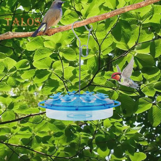 Mangiatoia per Colibrì da 450 ml con Posatoio e Fori di Alimentazione da Appendere All'aperto Mangiatoia per Uccelli Selvatici per Decorazione Giardino Cortile
