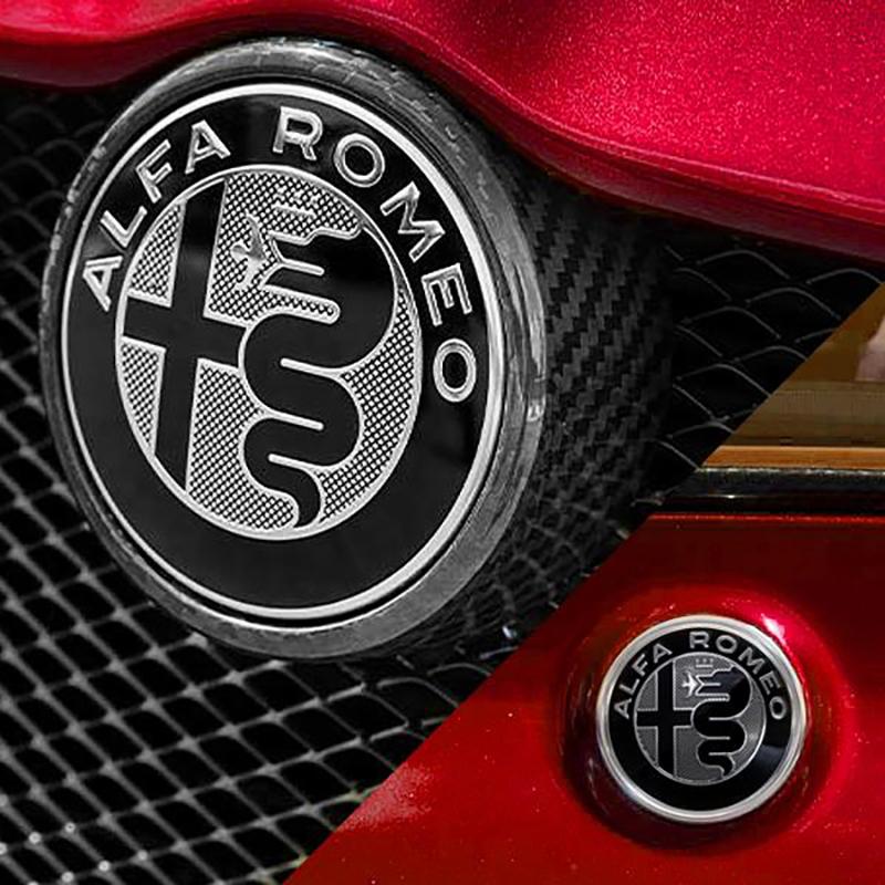 Alfa Romeo Gtam Black Badge, Front and Rear Badge, for Giulia Stelvio Tonale Exterior Accessories