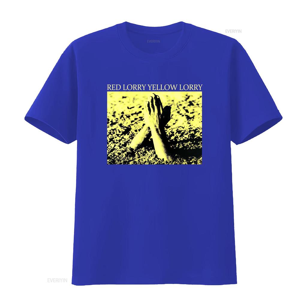 Best Match Red Lorry Yellow Classic Premium T Shirt Size S 5XL with Striking Hand Print Design Vintage Washed