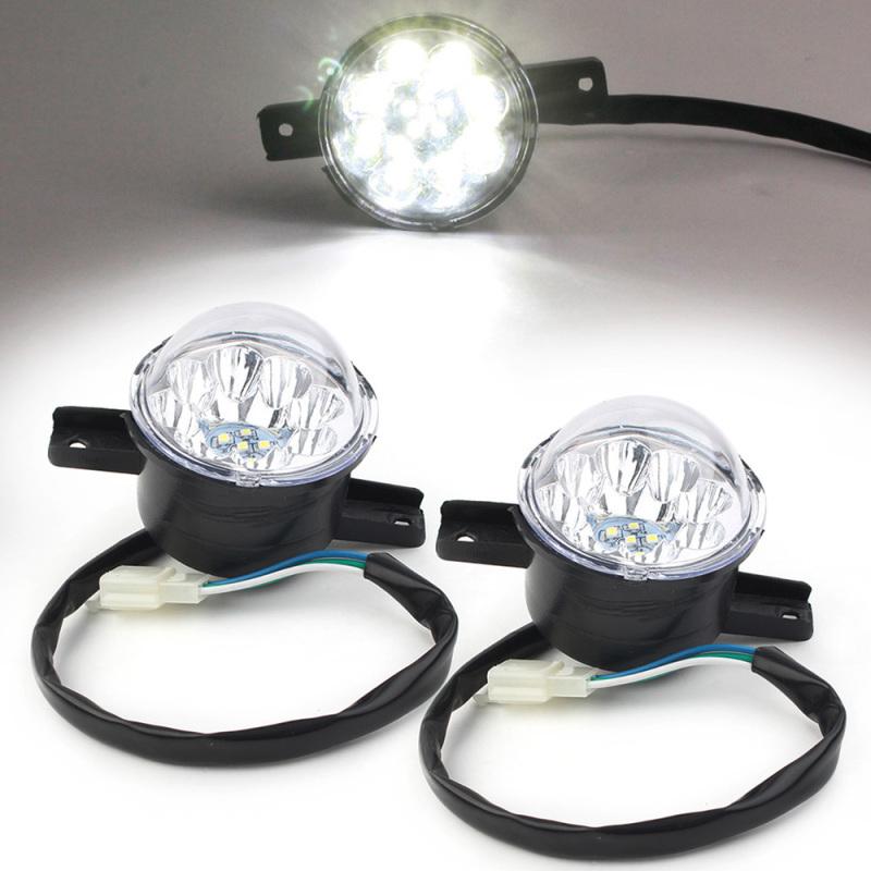 2PCS 12V LED Front Headlight Head Lamp Universal for 110CC 125CC Engine ATV Quad TaoTao Coolster Models