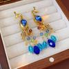 Women's Retro Fashion Versatile Peacock Earrings