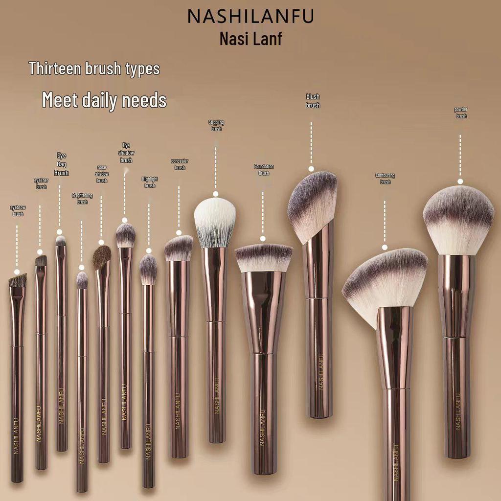 New Style Complete Makeup Brush Set: Blush, Powder, Foundation, and Eyeshadow Brushes