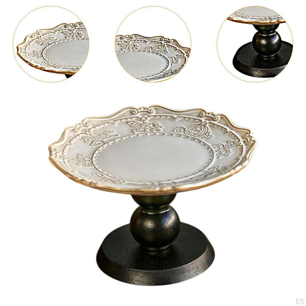 Dekorativní podnos na ovoce na podstavci, úložný prostor na dorty, velkokapacitní stojan na dezerty pro stolování