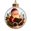 Pallina di Natale Luminosa 3D - Decorazione da Appendere Luminosa a Batteria per