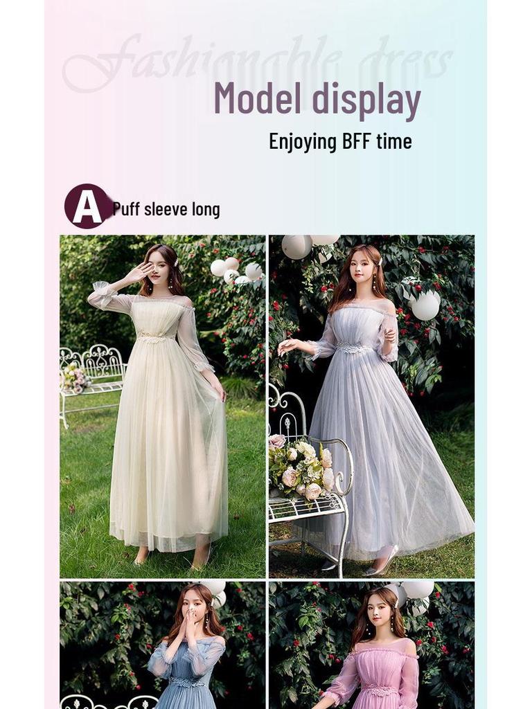 2025 Elegant Long Bridesmaid & Evening Dress for Women