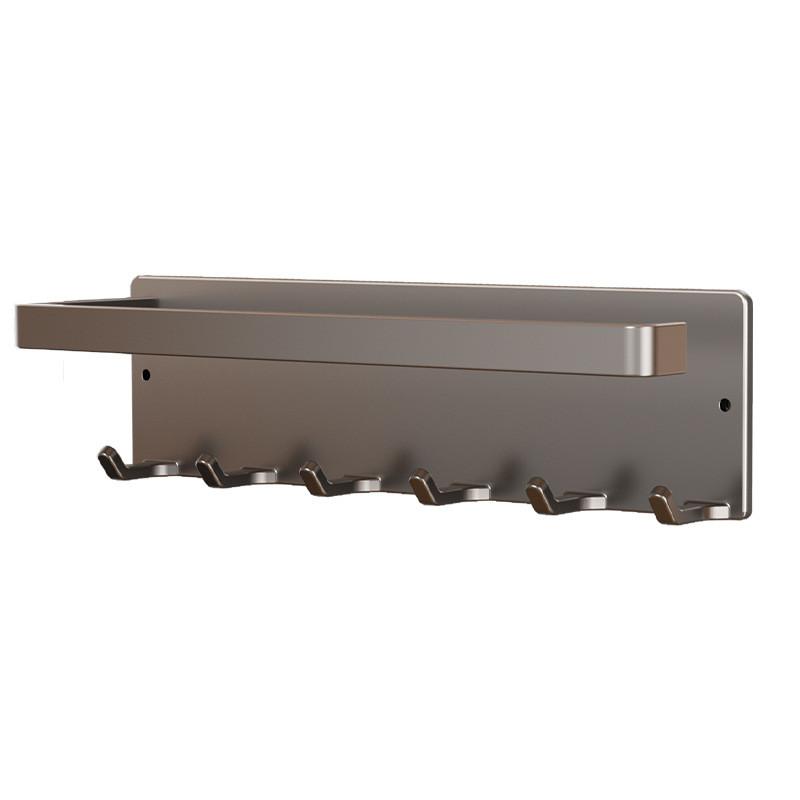 Magnetic Paper Towel Holder With Hooks For Kitchen Storage And Refrigerator Side Mounting