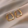 Fashion Retro Metal Geometry Silver Stud Earrings Women's 2023 Earrings Cold Wind Fancy Graceful Earrings