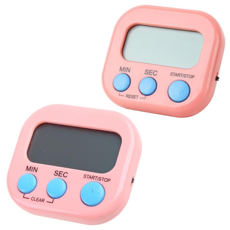 Temporizador de Cozinha Digital LCD com Suporte Magnético Temporizador Eletrônico Multifuncional para Cozinha Cozimento Chuveiro Estudo Duradouro