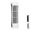 90 Degree Oscillating Fan 2.5W Easy To Clean Low Noise ABS 2 Speed Tower Fan Compact USB 2.0 with Light for