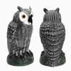 Fake Standing Owl Hunting Decoy Ornamental Repeller Garden Weed Pest Crow Scarer