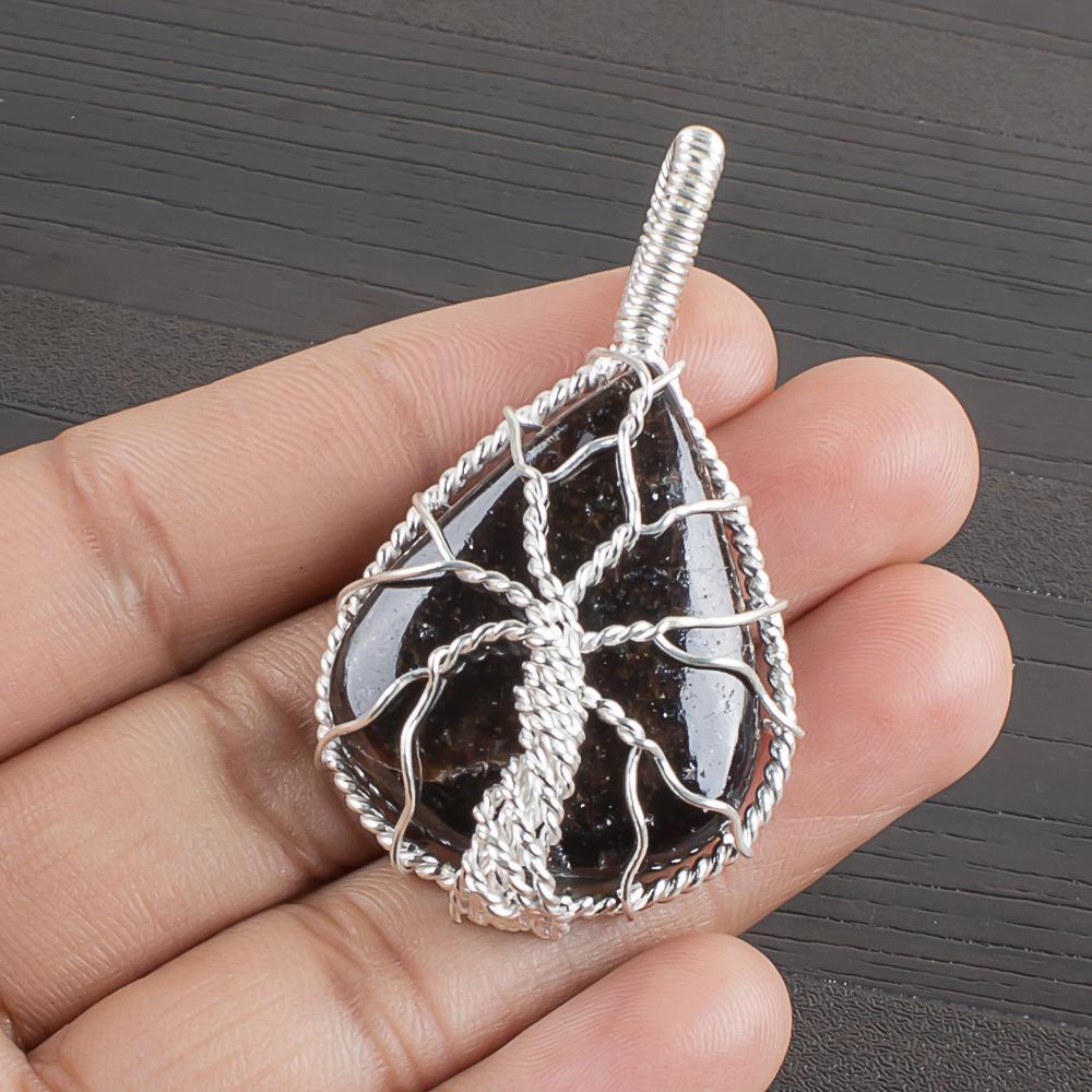 Natural Bronzite Gemstone 925 Sterling Silver Jewelry Designer Pendant 1.69  AJP-1585