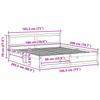 Natural Wooden Bed Frame with Headboard 180 X 200 Cm Solid Pine Wood