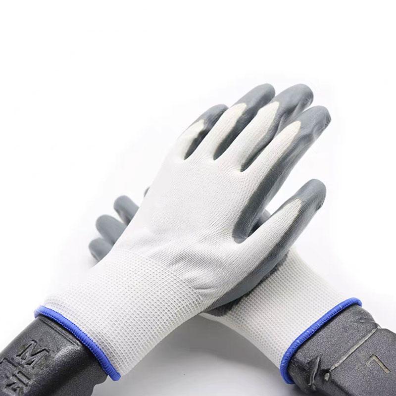 Thickened Wear-resistant Non-slip Nitrile Gloves for Labor Protection Construction Work Maintenance Safety Security Protection