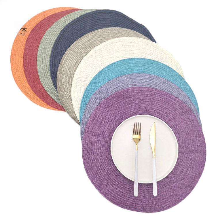 Hand-Woven Multi-Color Placemat: Insulated, Disposable, Decorative Coaster Mat