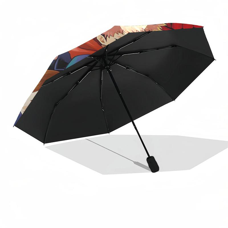 1pc Jujutsu Kaisen Outdoor Umbrella - Automatic Opening/Closing, Portable 3-Fold Design with 8-Rib Iron Frame - Perfect Gift for Fans, Travelers, Dail