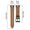 Universal 18mm Leather Watch Band PU Leather Watch Band Comfortable Smartwatch Straps Quick Fixing for Watch  GT5