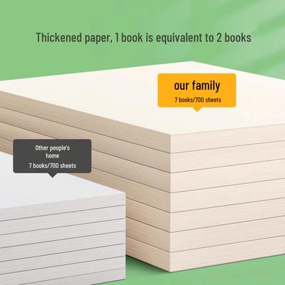 Thickened A5 Math Exam Prep Tearable Draft Book for Middle School Students