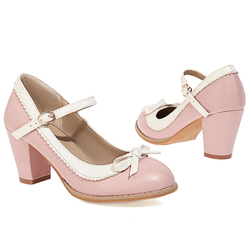 Women's High Heels Loafers Shoes Fashion White Black Blue Red Heeled Party Wedding Shoes Female Dress Pumps Big Large Size 45