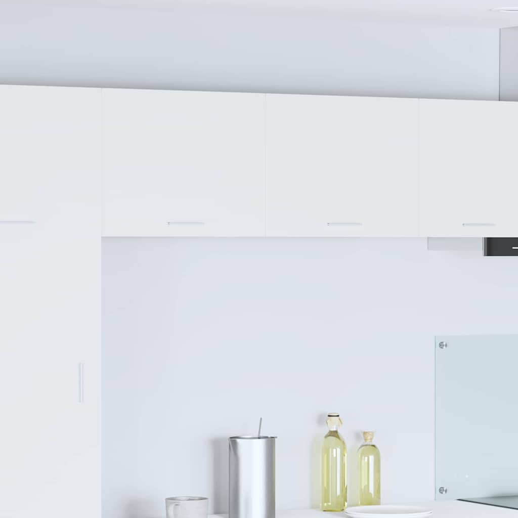 Wall Mounted Cabinet with Door 2 pcs White 50 x 31 x 40 cm Engineered Wood