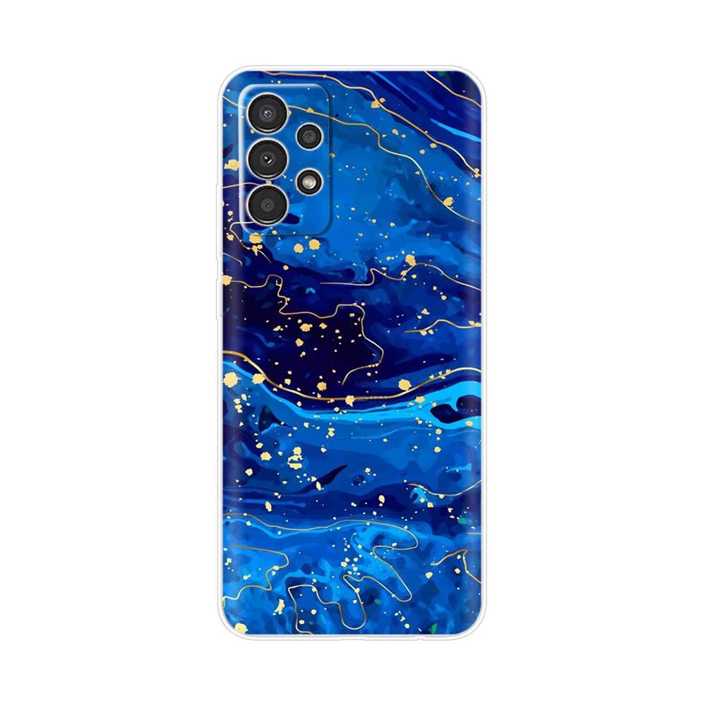 Phone Case For Samsung Galaxy A73 Case A23 A33 5G A53 Back Bumper Clear Marbel Soft Silicone Cover for Samsung A53 5G Para Cases