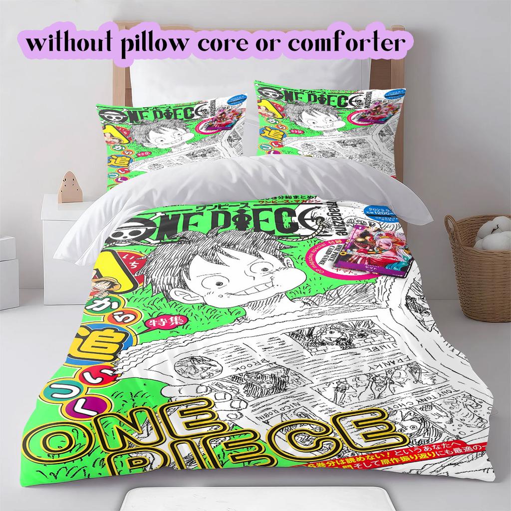 OnePiece anime LUFFY Soft and Comfortable Duvet Cover, Children's Bedding Set Gift, Extra Large Size, Various Sizes Available