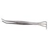 Root Rake with Tweezer 3 Prong Stainless Steel Loosen Soil Bonsai Tree Tools with Ergonomic Handle Bent