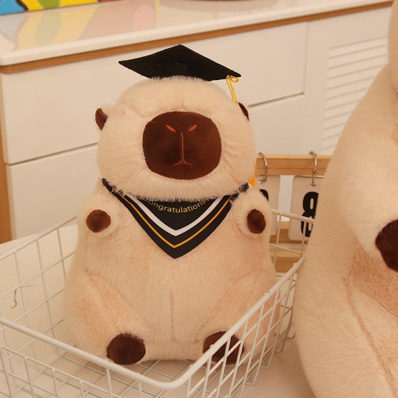 Capybara Doctor Plush Toy - Graduation Souvenir Gift