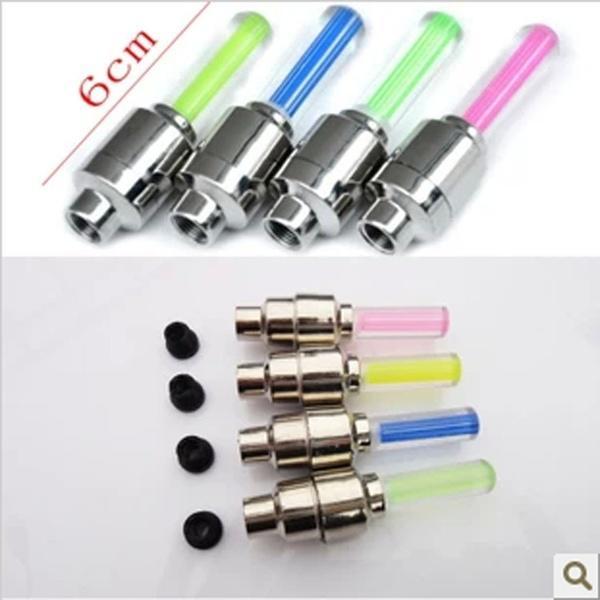 Buy 2pcs Flashing LED Valve Cap Light Wheel Tyre Lamp For Motorcycle