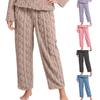 Women's Fashion Fleece Line Thickened Long Pajama Pants