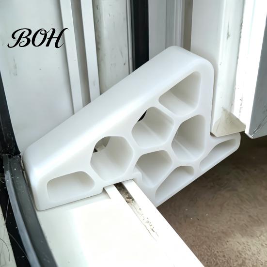 Schuifraam Stopper Wig 2/3/4 Stuks met Railvergrendeling, Robuuste Veiligheidsdeurstop Wig, Installatie Zonder Gereedschap Balkon Huisdier