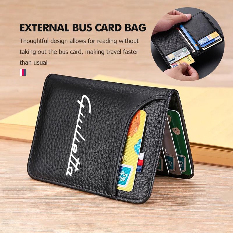 2026 Hot Alfa Romeo Leather Car Men's Wallet Card Clip Storage Bag Multi-functional Protector Cover For Alfa Romeo 159 Giulietta