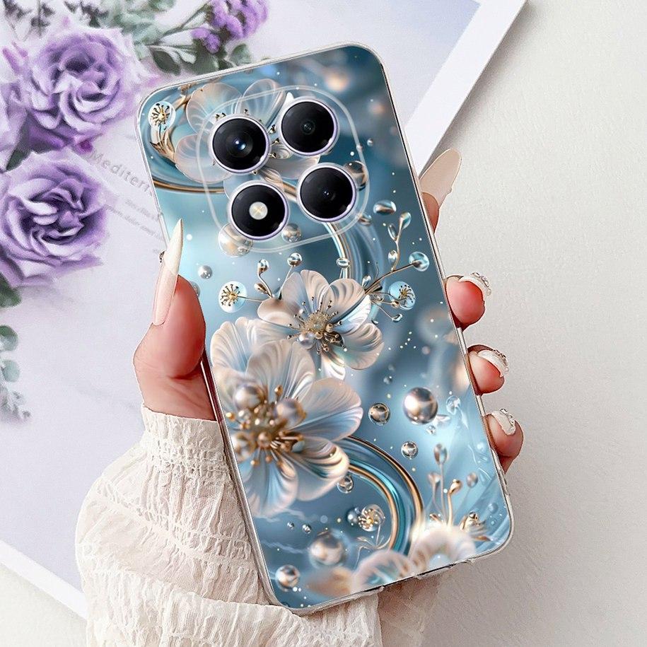 For Xiaomi Redmi Note 14 Pro Plus Case New Popular Flower Marble Soft Silicone Cover For Xiaomi Redmi Note 14 Pro Global Capinha