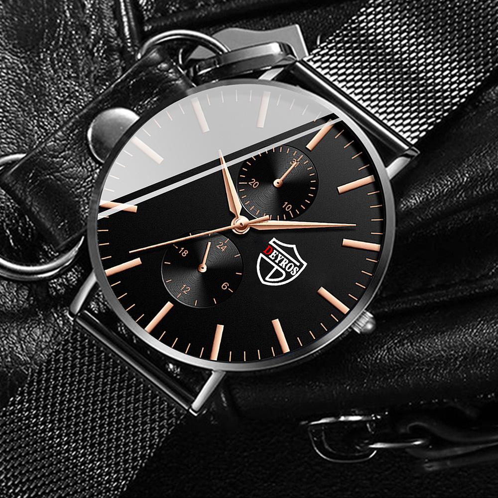 New Simple Watch Unisex Watch Men's Stainless Steel Quartz Watch Student Women's Watch Femininity Women's Watch
