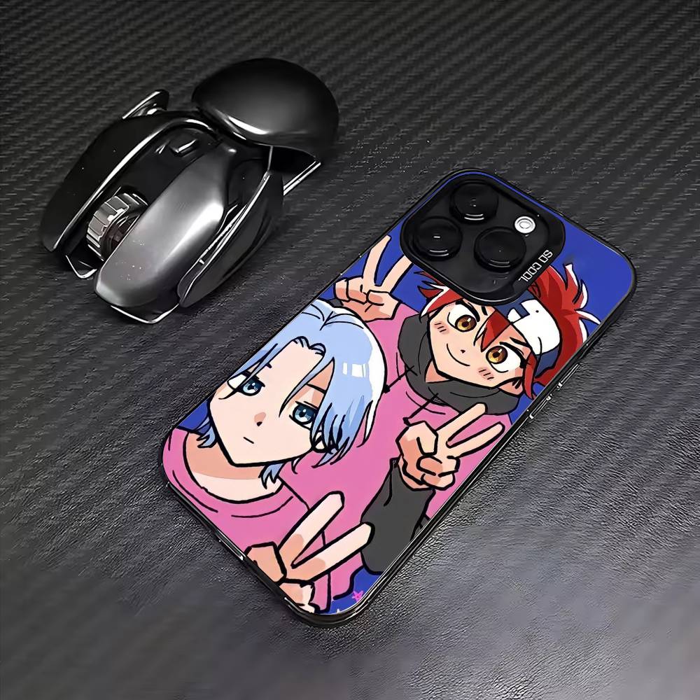 S-SK8 ANime the InfinityS  Phone Case For iPhone17,16,15,14,13,12,11 Plus,Pro Max Colored Silver Plated Inside Cover
