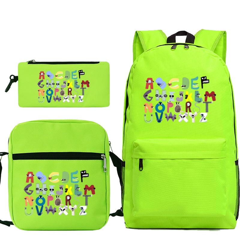 Game Alphabet Lore Alphabet Legend School Bag Backpack Shoulder Bag Pencil Case