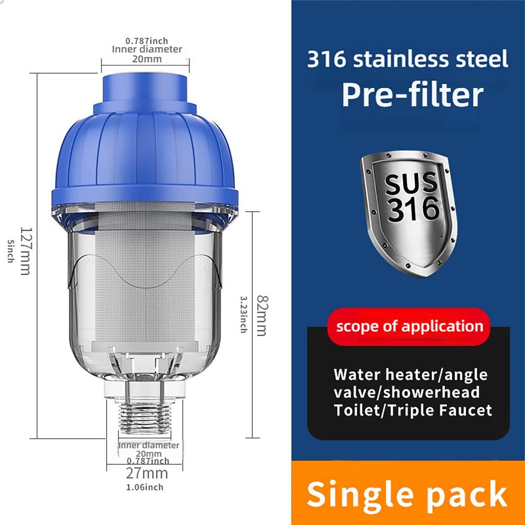 Universal Stainless Purifier Filter for Water Heater Shower Head Washing Machine Tap Scale Strainer Kitchen Bathroom Accessories