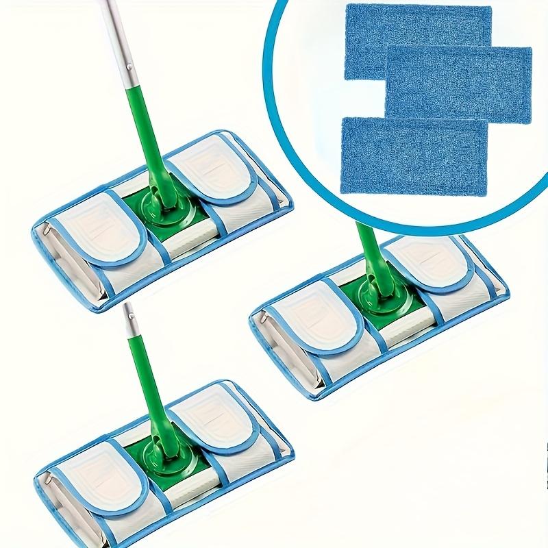 3PCS Mop Pad for Swiffer Sweeper Microfiber Floor Washable Reusable Mop Cloths Wet and Dry Flip Mop Cleaning Tools